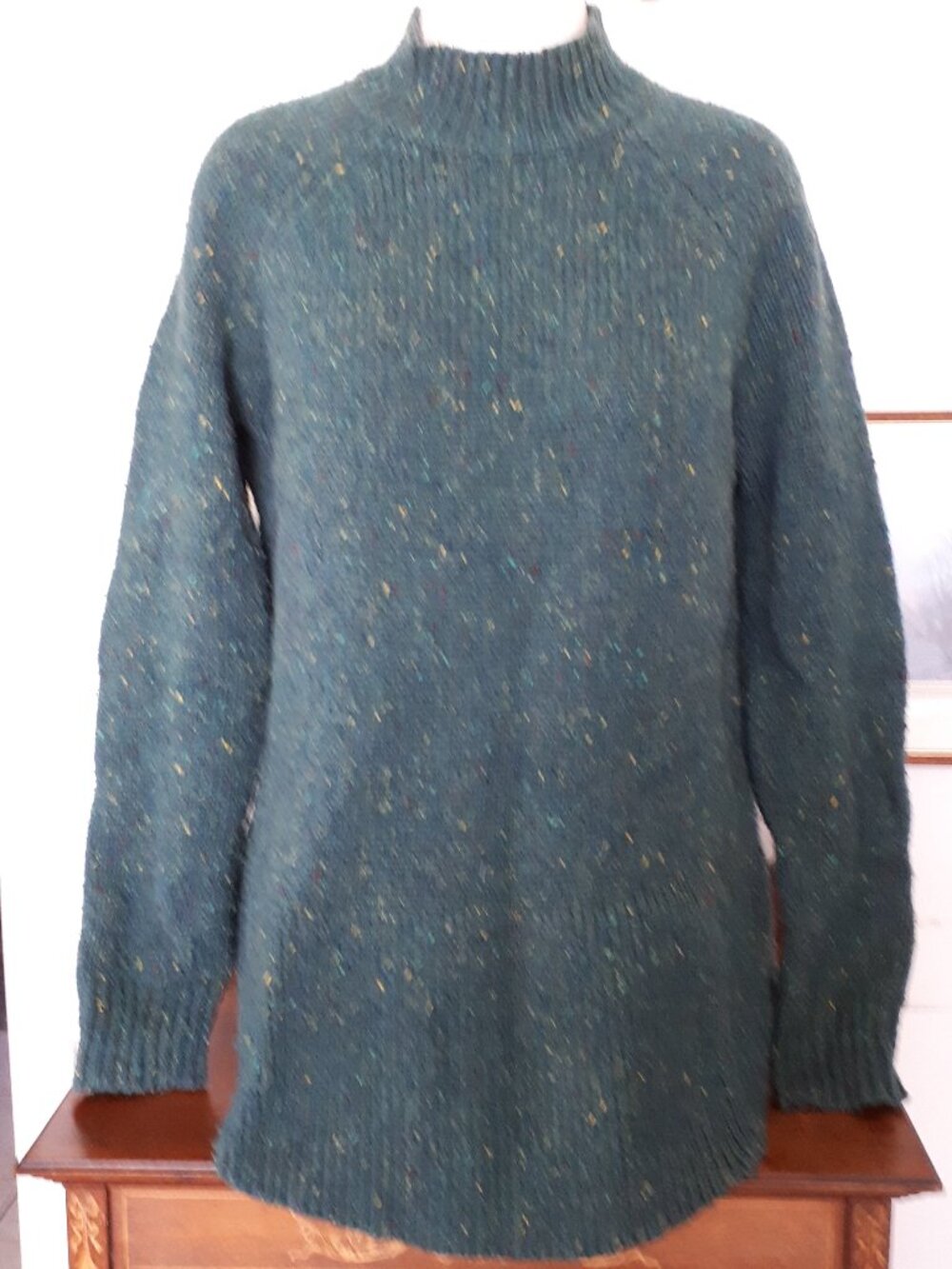 Cynthia Rowley Sweater - Sz. XL - Deep Green with Flecks
